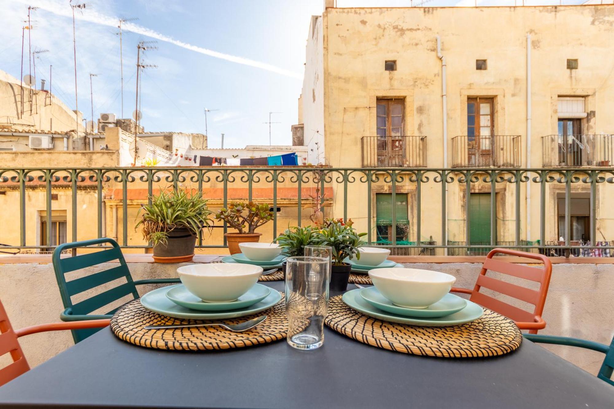Grooovy Duplex Amb Terrassa Apartment ตาร์ราโกนา ภายนอก รูปภาพ