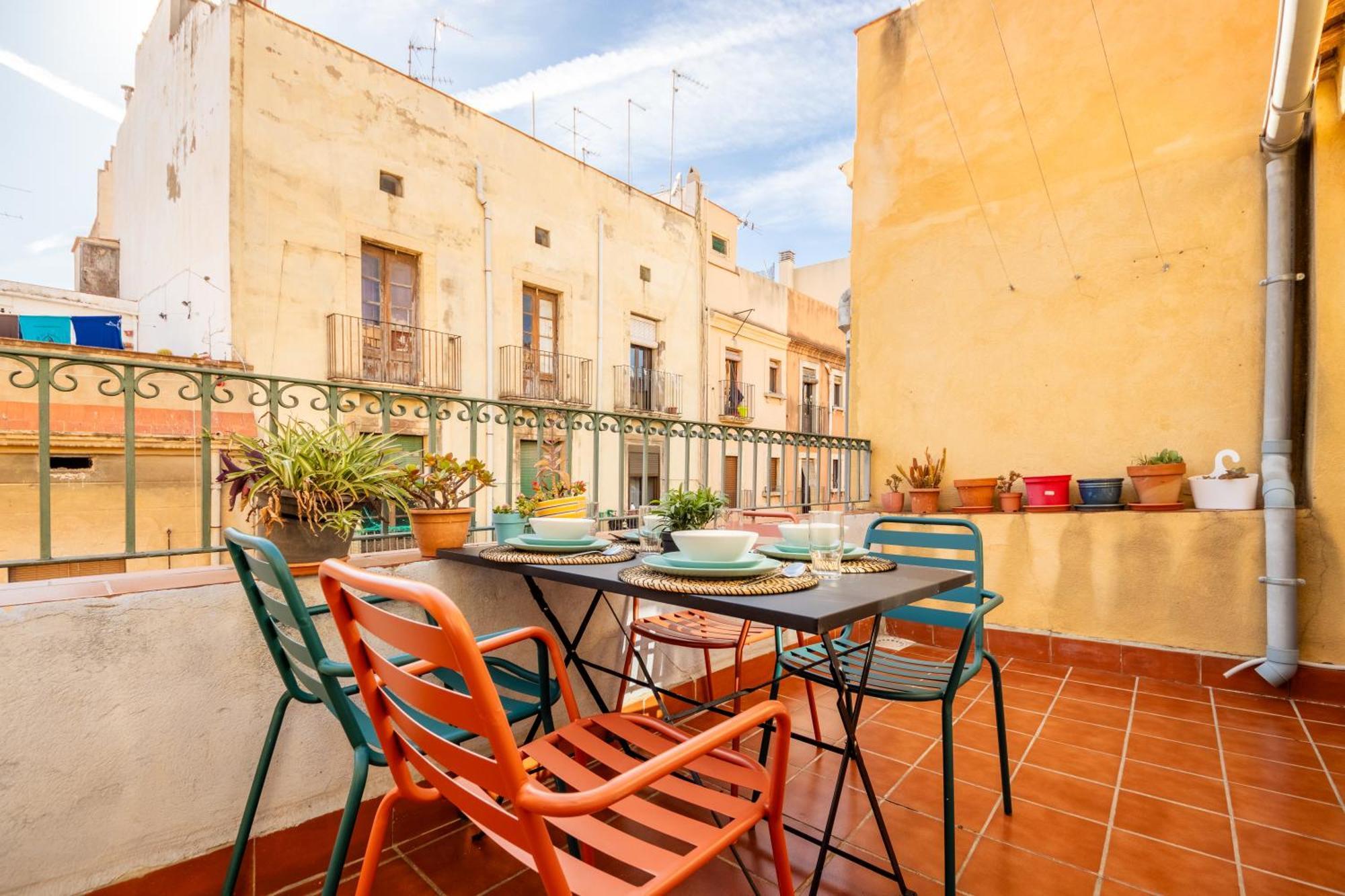 Grooovy Duplex Amb Terrassa Apartment ตาร์ราโกนา ภายนอก รูปภาพ